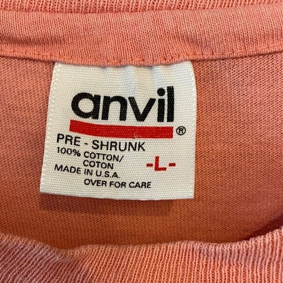 Anvil Sz L 1994 Maiden West Vtg Cotton Embroidered Indian Cactus Graphic T-Shirt - Picture 6 of 7